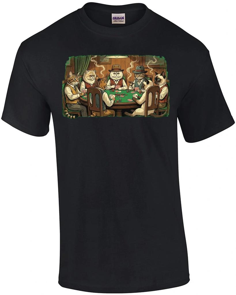 Cats Playing Poker T-Shirt