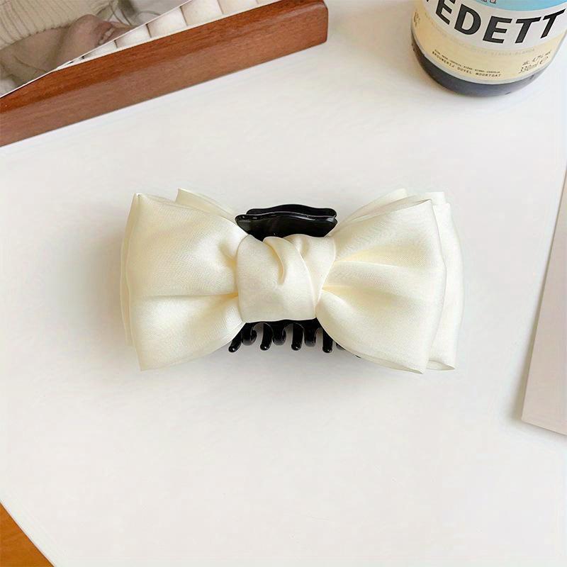 

Черный двухсторонний зажим для галстука-бабочки, зажим для акулы и заколка для вьющихся волос в том же стиле, как у Дженни, аксессуар для волос на затылке белый