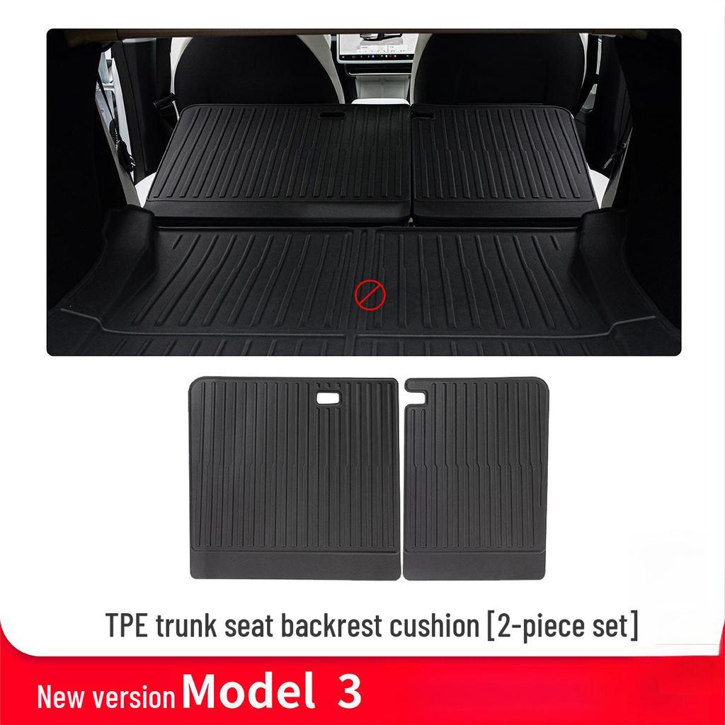 Qixian Trunk Mat Set for Tesla Model Y (Refreshed Version) - TPE Front & Rear Mats