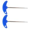 2PCS T Handle Style Remove Install Brake Spring Hook Puller Tool for Motorcycle Bike ATV Blue