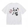 Men's Trend Breathable Classic T-Shirt Cute Red Ear Panda Graphic Cotton Tee