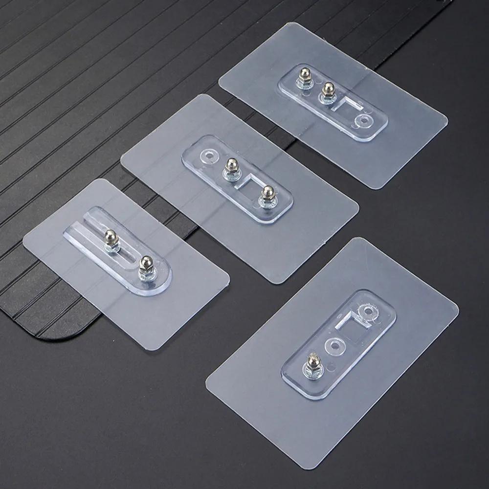 No Punching Double Hole Screw Sticker Wall Picture Hanger Variable Distance Traceless Nail Wall Hanger Wall Screw Sticker