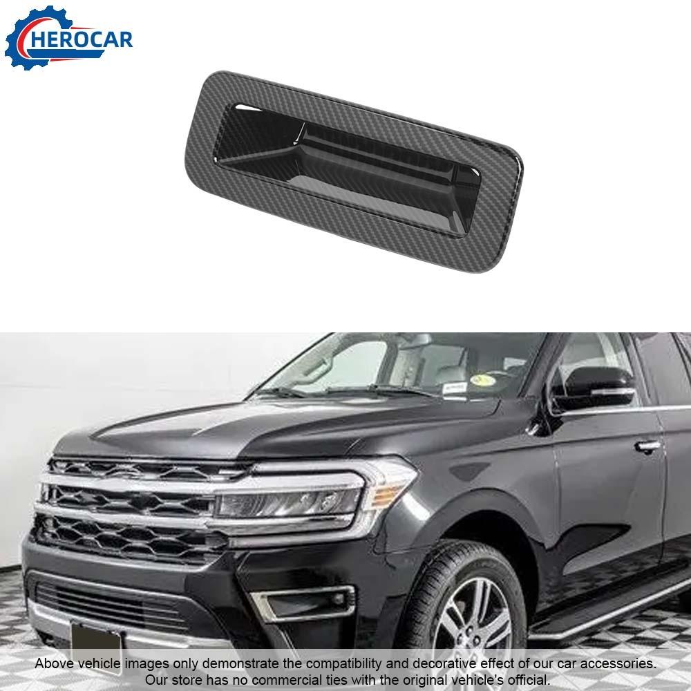 Carbon Fiber Trunk Door Tailgate Handle Trim Cover For Ford Expedition -2024