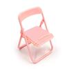 Creative Folding Chair Desktop Phone Stand Solid Color Stool Stand Pendant Portable Lazy Stand Accessories