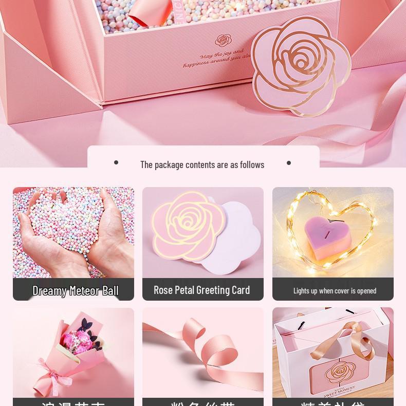 Elegant Pink Gift Box for Women - Ideal for Birthdays, Lipstick, Perfume & High-End Surprises
