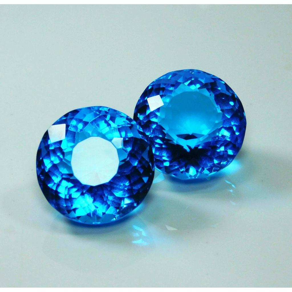 Blue Round Cut 106 Carat AAA++ Aquamarine Ocean Loose Gemstone