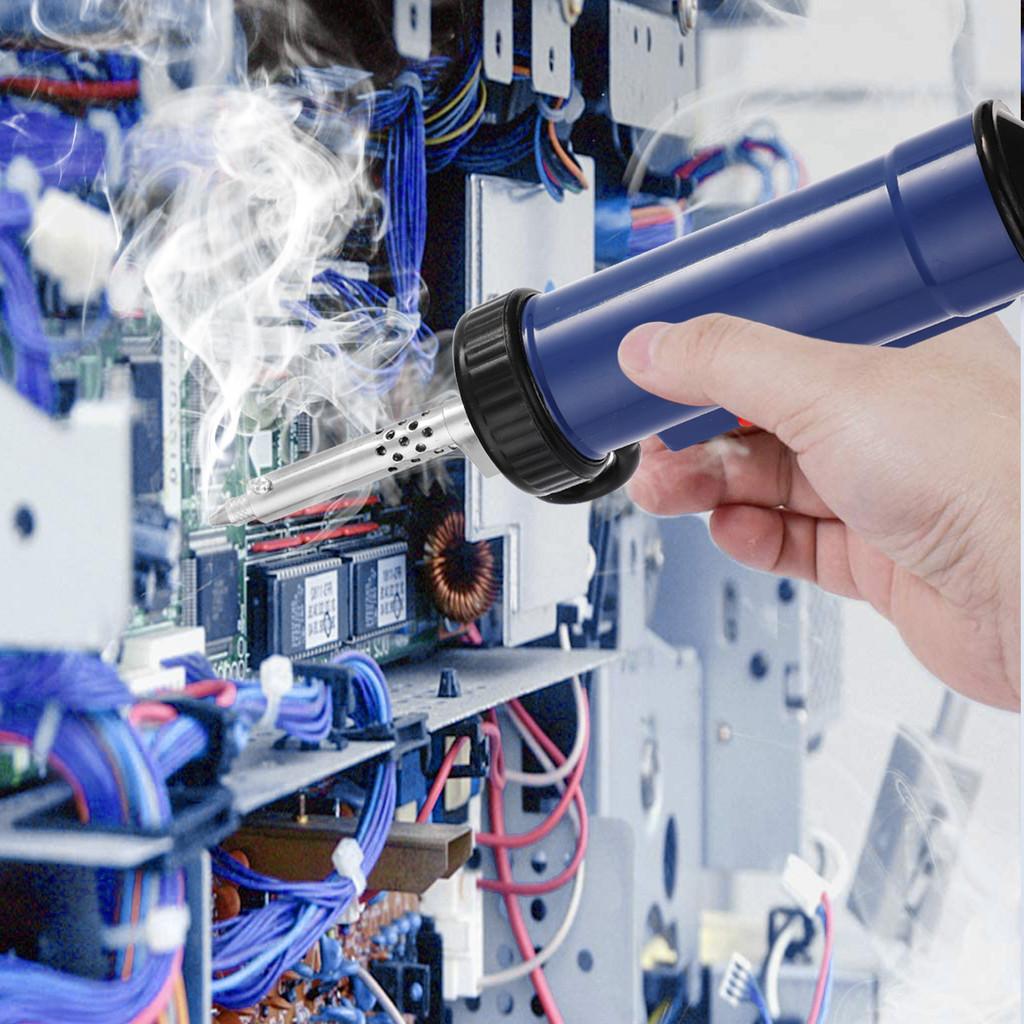 Elektrische Entlötmaschine Automatische Tragbare Elektrische Lötzinnabsaugpumpe Vakuum Löten Entfernen Pumpe Mit Entlötspitzen