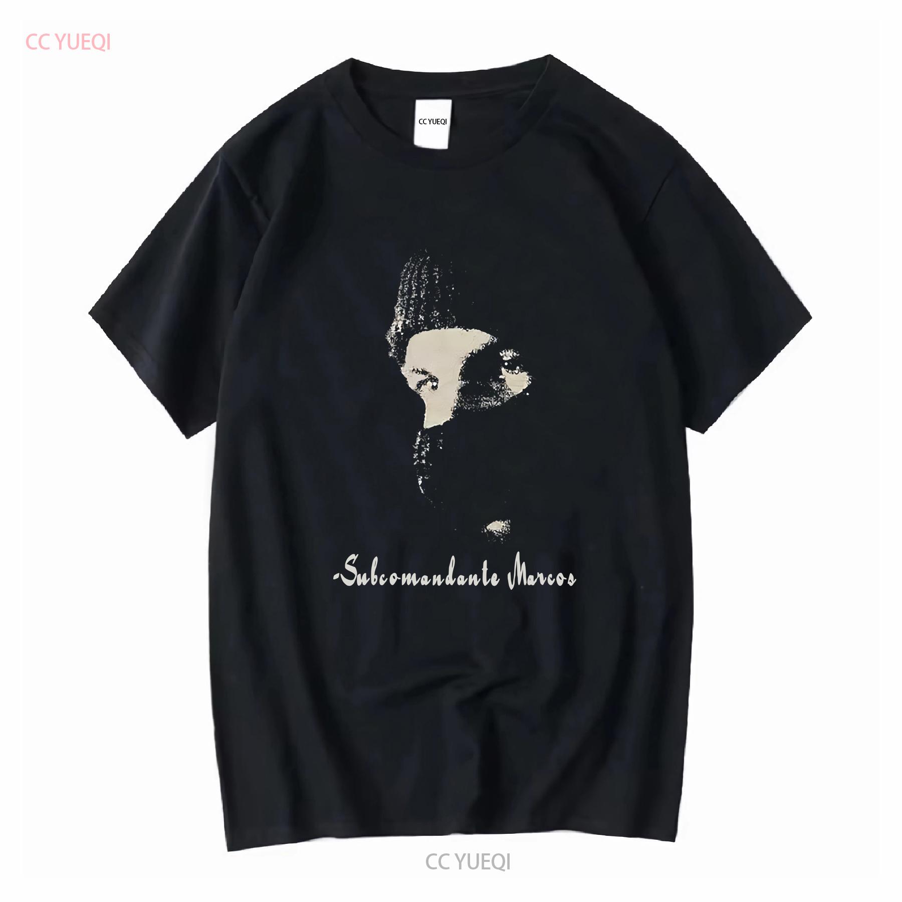 

New Rare Subcomandante Marcos Portrait Revolucion EZLN Comandante Emiliano Zapata Retro T Shirt Vintage Style vintage Washed 3XL