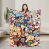 Americans Dads Cartoon Blanket Super Soft Fleece Relax Present  Throw Blanket Plush Thin Quilt