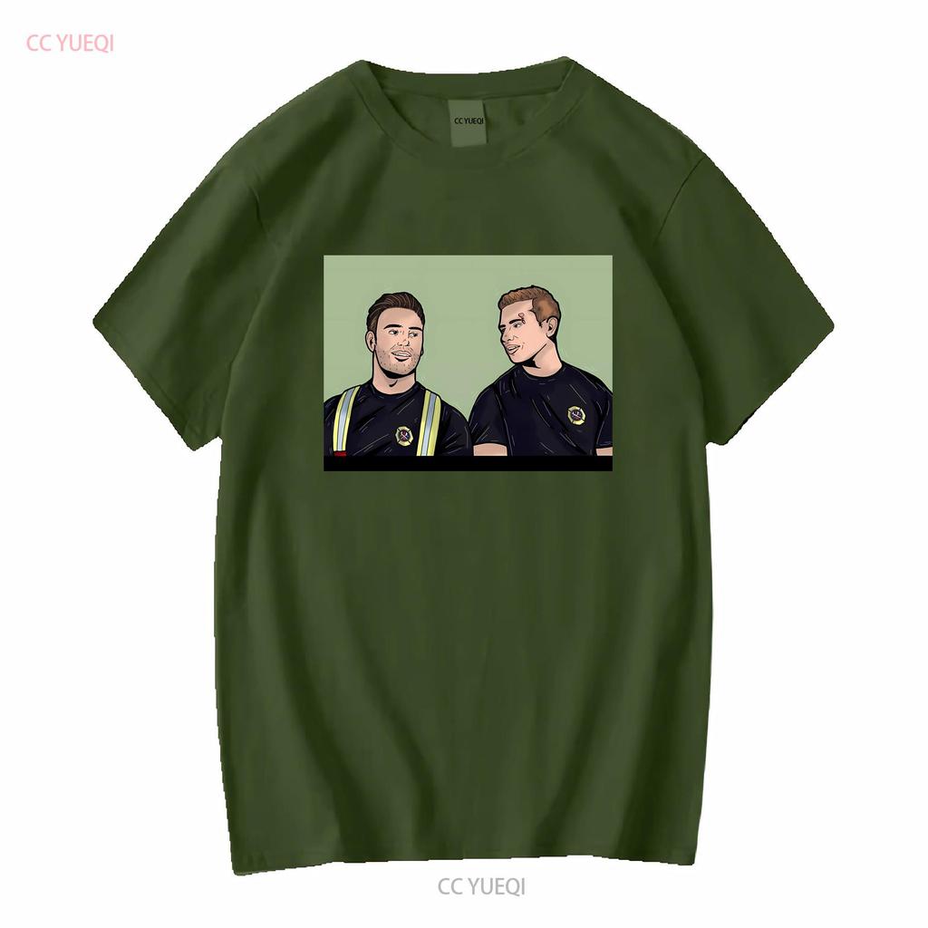 HOT SALE Buddie Evan Buck Buckley And Eddie Diaz Retro Vintage T Shirt S 5XL Vintage Washed Soft Graphic Streetwear Unisex
