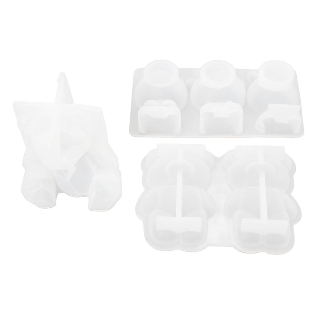 DIY Mould Heat Resistant Easy Release 3D High Toughness Bear Silicone Mould for Table Ornaments
