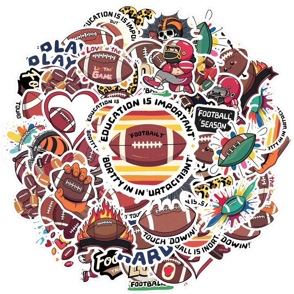 35pcs Fun Football Stickers Cartoon Football Stickers DIY Stickers For Notebook Luggage Mobile Phone Cup Suitcase Fridge