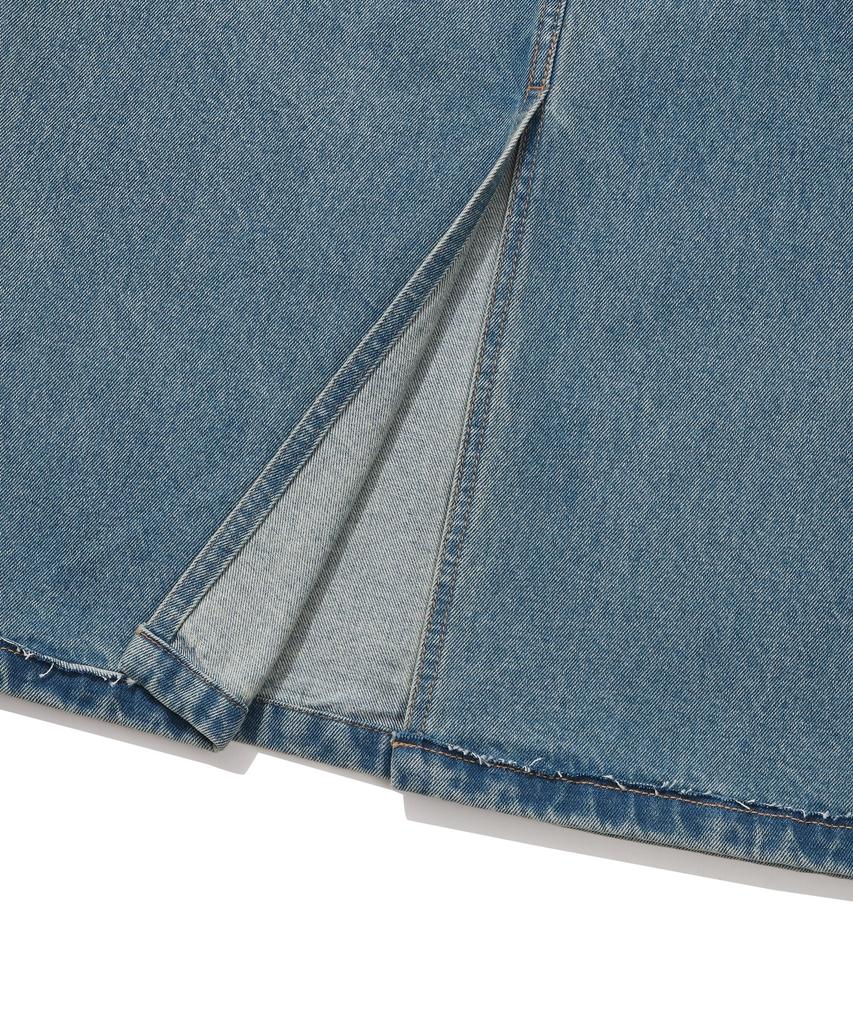 COVERNAT WOMAN Denim Long Skirt Blue