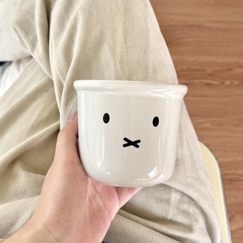 Autumn and Winter Cartoon Ceramic Cup Ins Style Mug Home Cold Brew Cup Breakfast Girl Ceramic Cup Coffee Cup