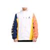 Air Jordan Jumpman Contrast Panel Printed Logo Hooded Woven Jacket Men Jacket White CV2241-100