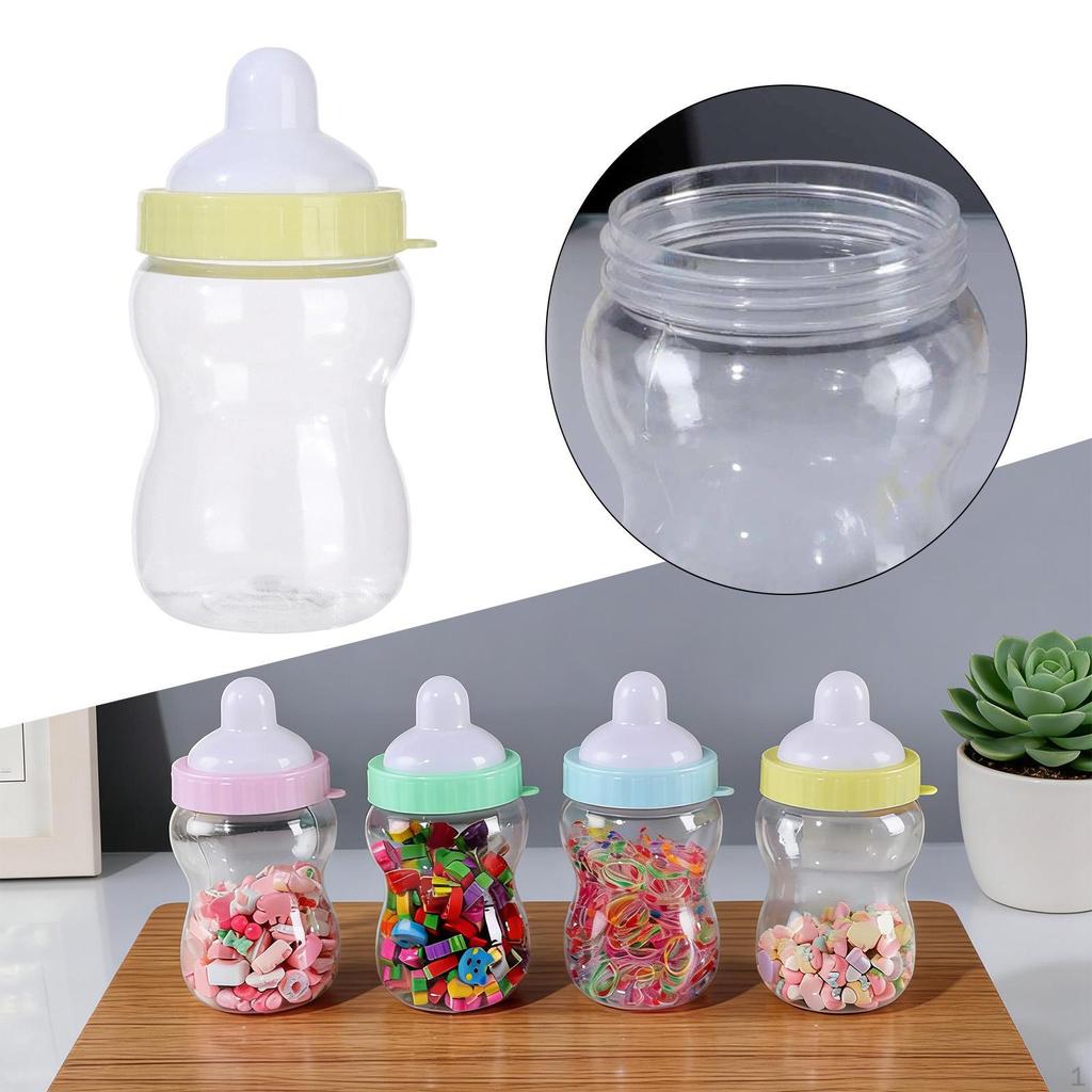Candy Jar Bottle Piggy Bank Baby Shower Favor Container for Christmas Sugar Festive Year