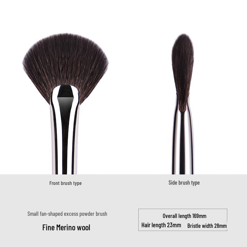 Ebony Wood Animal Hair 40-Piece Makeup Brush Set for Eyeshadow and Blush