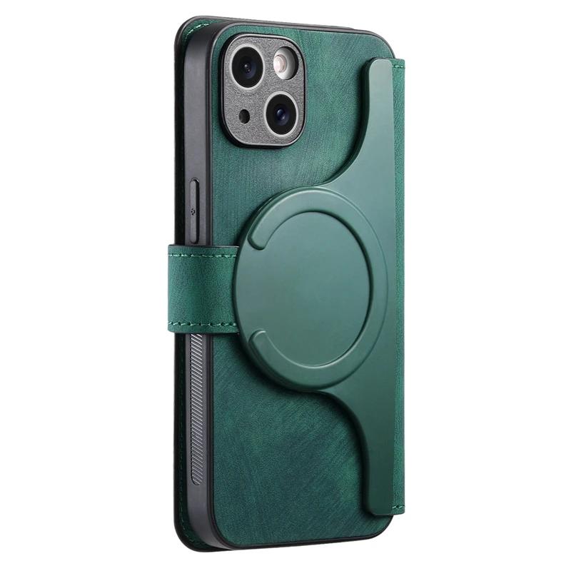 

Wallet Card Slot Flip Holder Magnetic Case for Magsafe IPhone 15 14 13 12 11 Pro Max XS Plus XR Leather Mac Safe Cover For iPhone 11