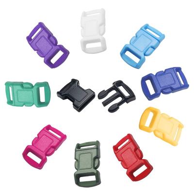 4pcs 10mm Curved Buckle Lock Plastic Side Release Buckles Adjustable Safety Buckles  Outdoor Tool