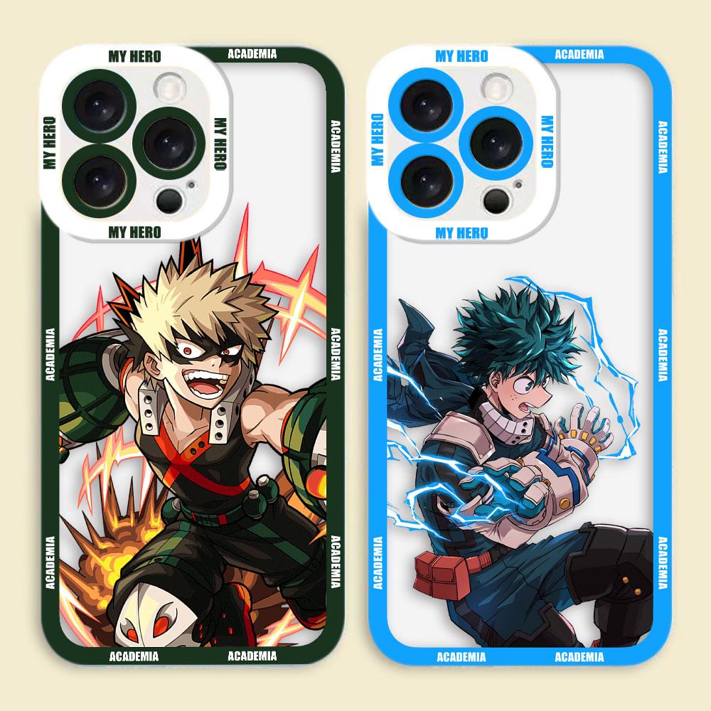 My Hero Academia Midoriya Izuku Cover Clear Phone Case For iPhone Apple 16E 16 15 14 12 13 11 Pro 8 7 SE Plus X XR XS Max Case