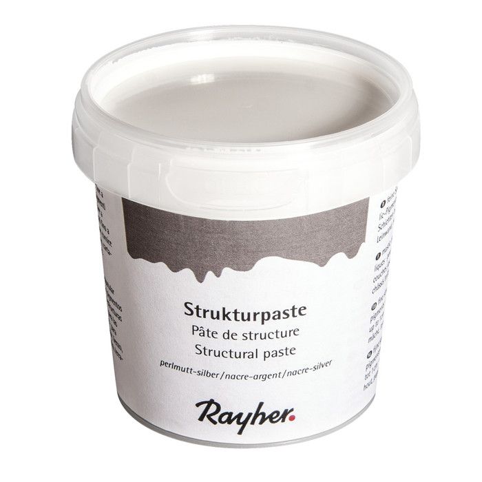 Pâte de structure, nacre - argent, Boîte 150ml