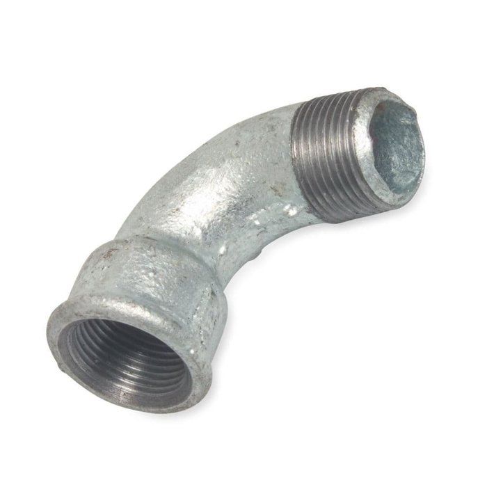 Raccord Fileté en Fonte Malléable, Coude 90°, Court, 1/2 Pouce IG x 1/2 Pouce AG