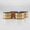 4Piece Hifi Speaker Isolation Feet Cushion Pads Aluminum Vibration Dampener 40X23mm Gold