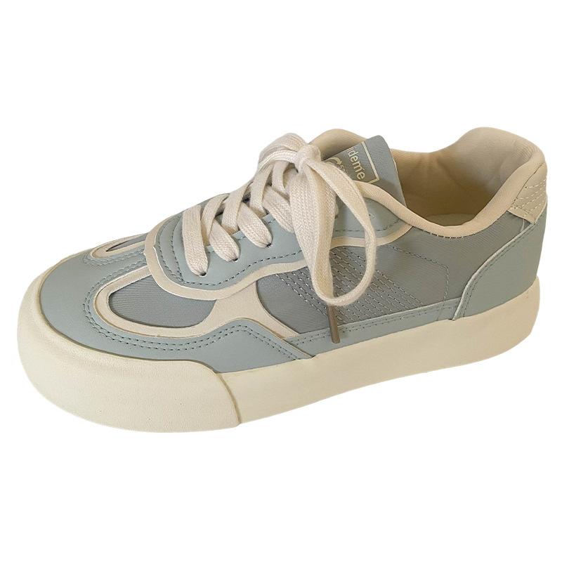 

TP383 латексная стелька/платформа белые туфли женские 2024 новые популярные нишевые туфли на шнуровке с круглым носком немецкие тренировочные туфли 35 синий