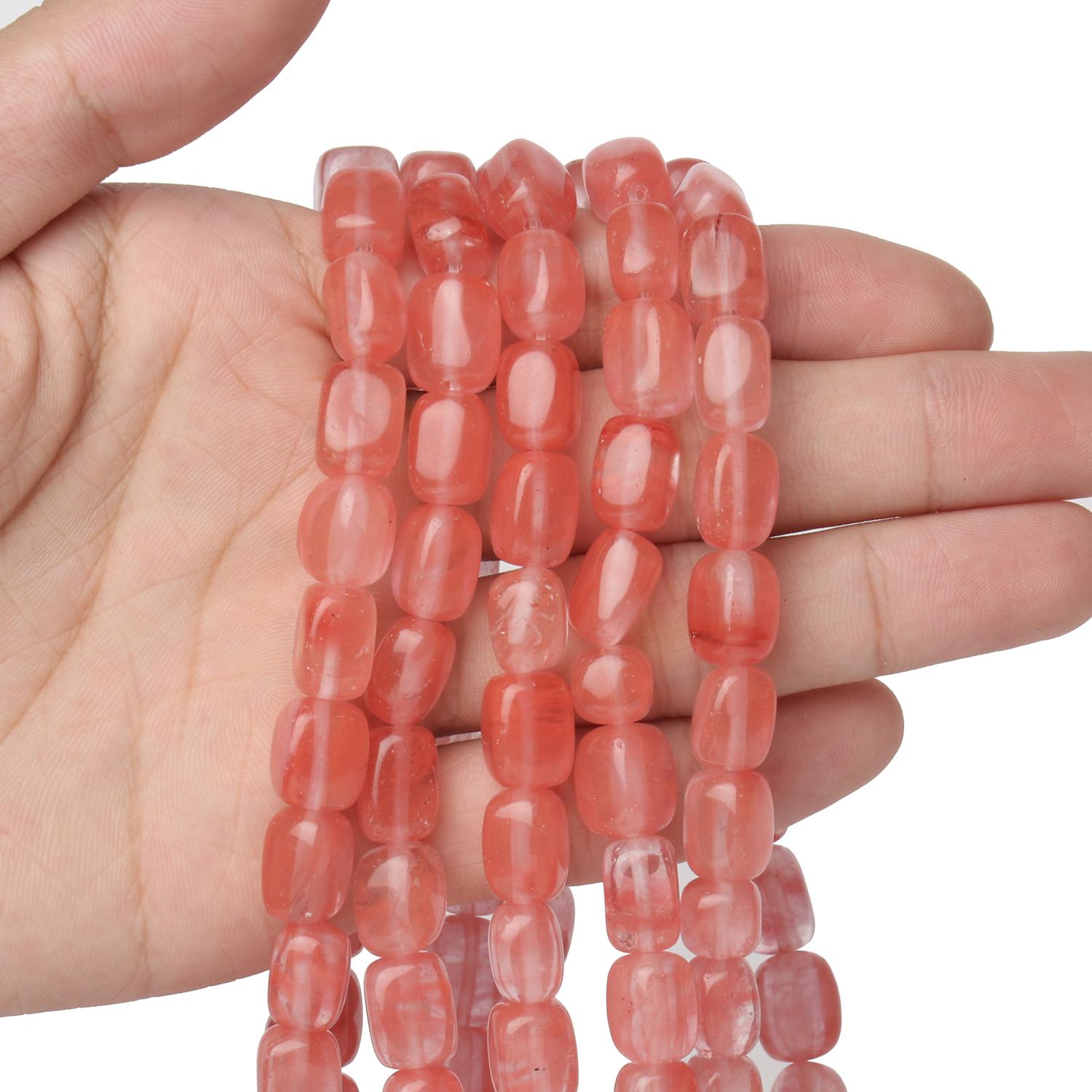 

1 шт., натуральный опал, тигровый глаз, бирюза, яшма, малахит, свободные кубические каменные бусины для изготовления ювелирных изделий, браслет «сделай сам», 8x12 мм cherry quartz 8x12mm