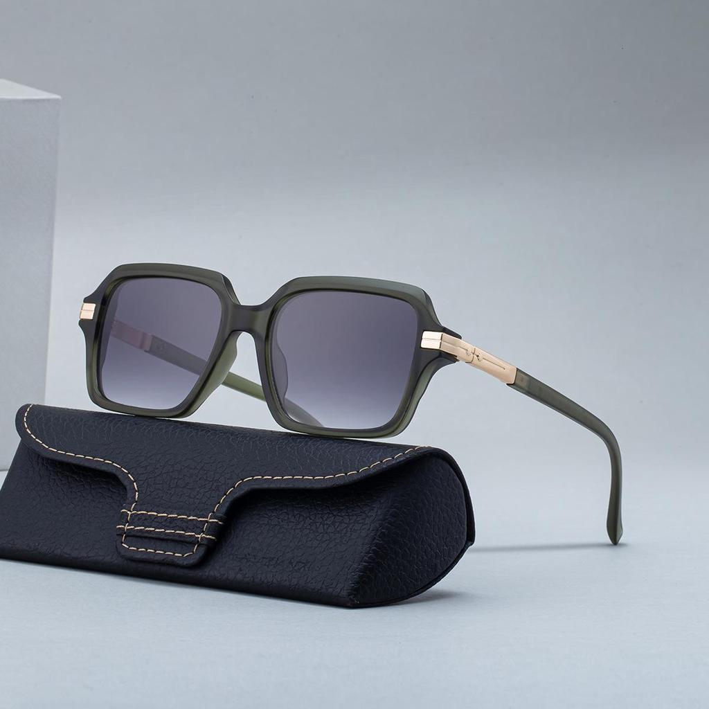 KAJILA Men's Trendy 2026 European Square Frame Sunglasses - Versatile Outdoor Sun Protection