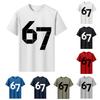 Men's Printed Short Sleeve T-Shirt Men's Loose Casual Short Sleeve Top