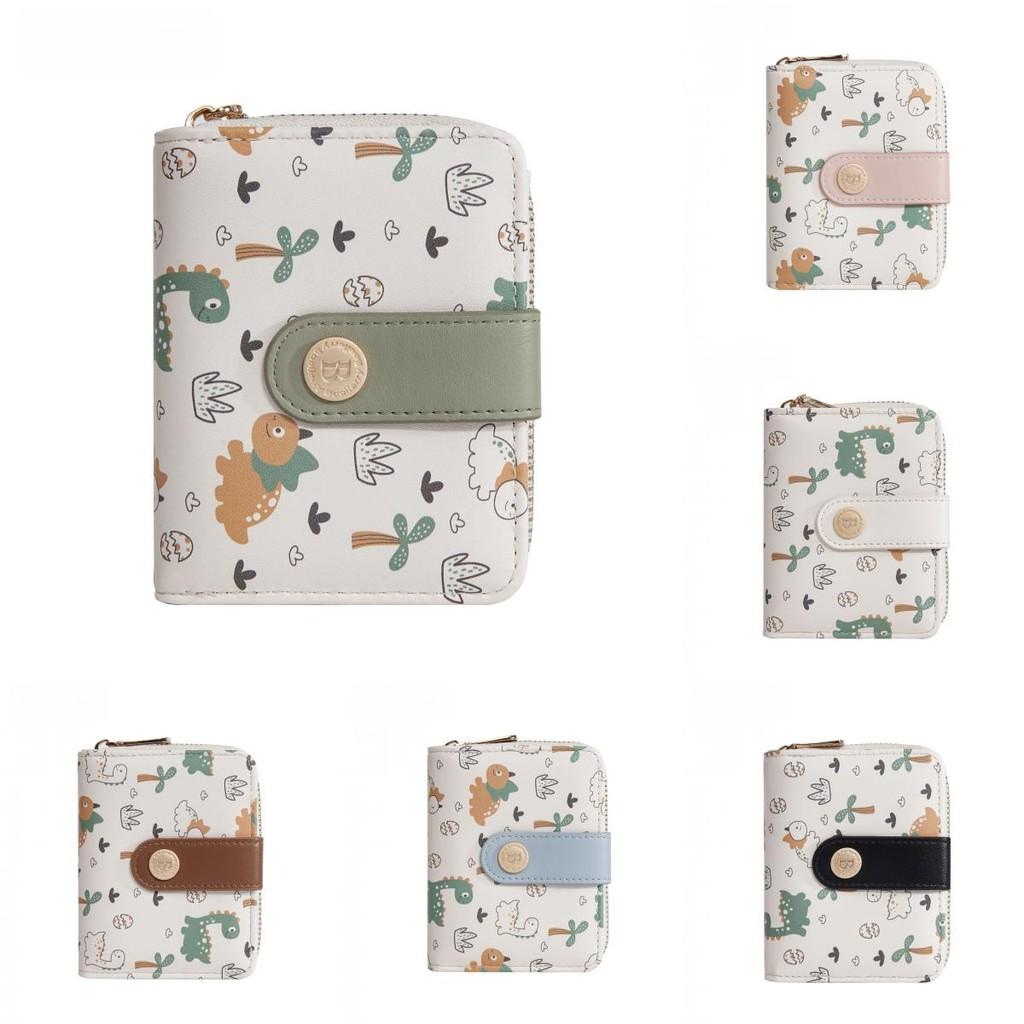 Print Pattern Dinosaur Wallet Animal Portable Card Case Coin Purse Gift Cartoon
