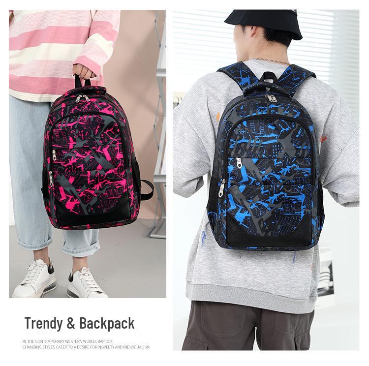 Unisex Academy-Style Student Backpack Set: Large Capacity, Comfortable for Junior & High School, Ideal for Casual Travel