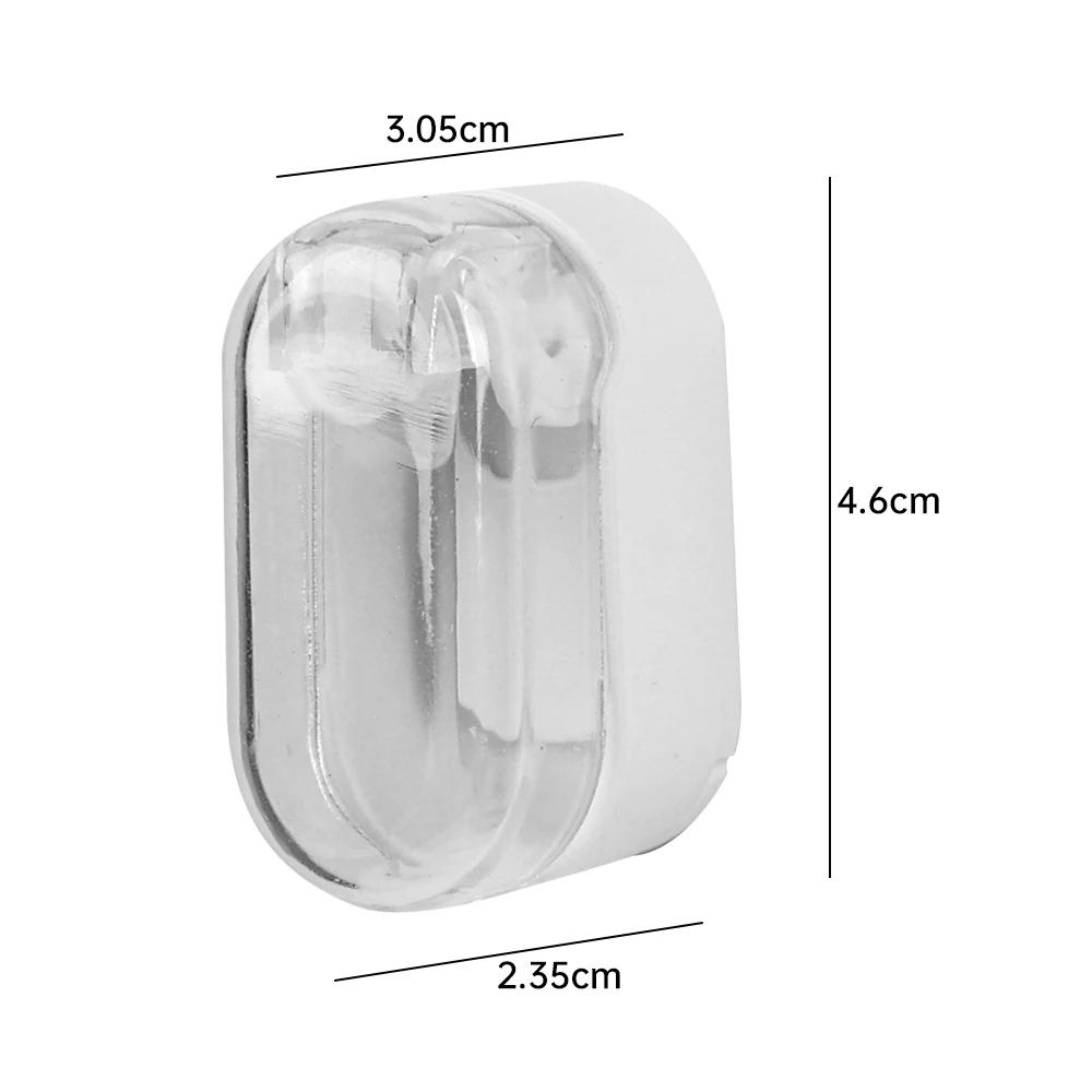 1-5Pcs Toothbrush Holders With Cover Punch-free Wall-mounted Toothbrush Holders Self-adhesive Dust-free Bathroom Storage Racks