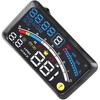 Universal Car Speeding Limit Warning Display, Heads Up Display Car HUD Support Mileage Measurement,Water Temperature,Voltage