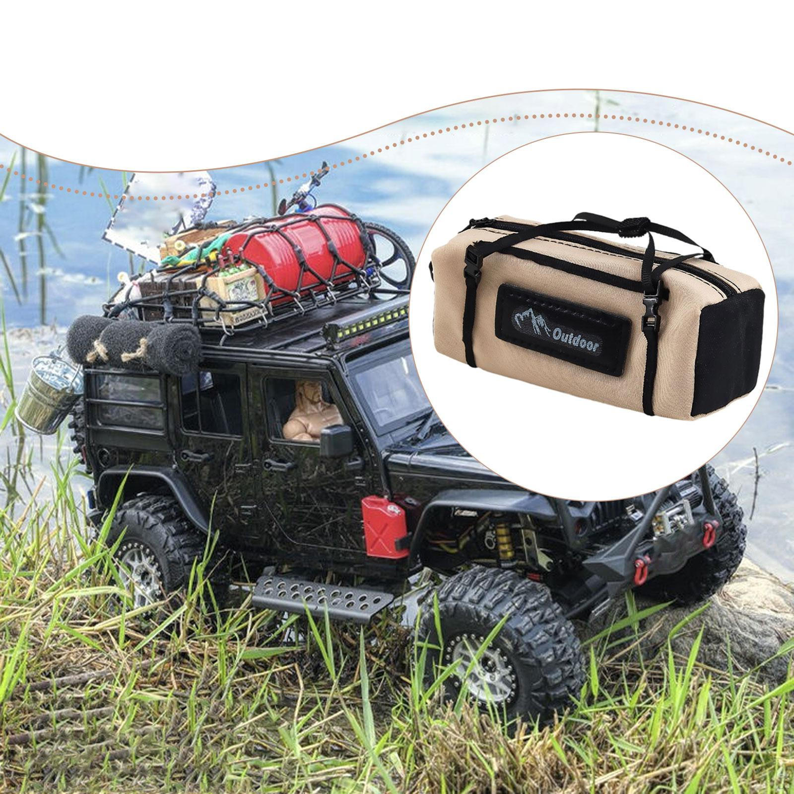 

1/10 RC Автомобиль Сумка для багажа Груз Крыша Реалистичный Декоративный Износостойкий Симуляция Миниатюрный жёлтый