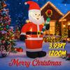 3.93FT Christmas Inflatable Toys Santa Claus Candy Supplies Home Ornaments Festive Gifts with LED Lights Xmas Yard Decoration