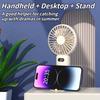 Upgrade New Rechargeable USB Handheld Fan - Mini with Strong Airflow & Phone Holder for Home, Office & Dorm Use