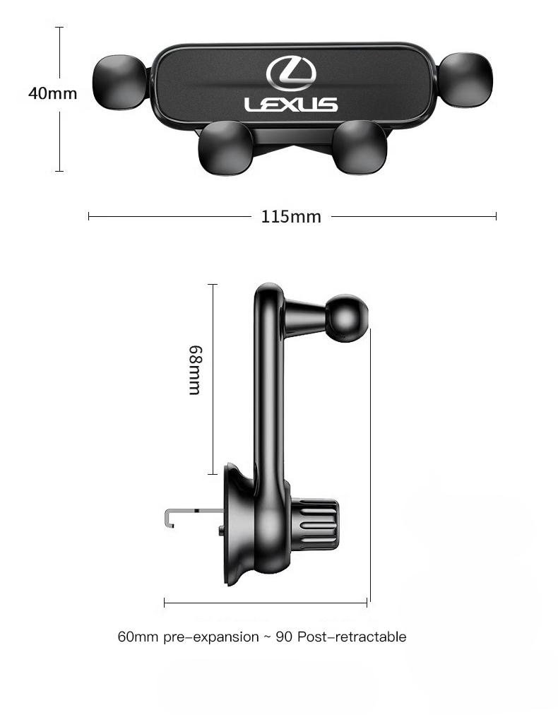 lexus Car Phone Mount Gravity Mobile Stand Cell Support For CT200h RX450h IS250 IS460 IS200 RX UX250h NX ES300h NX300h IS500h UXNJ7