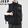 JEEP SPIRIT Men's Stand Collar Thickened Vest