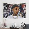 VIKAMA YoungBoy Never Broke Again Tapestry NBA YoungBoy Hip Hop Rapper Collage Wall Hanging for Fans Bedroom Dorm Decor