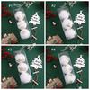 NEW Foam Christmas Hanging Balls Plastic Xmas Party Favors Xmas Tree Ornaments White Merry Christmas Decoration Christmas