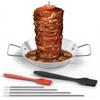 Removable Spikes Vertical Skewer Grill Set Stainless Steel Skewer Grill Set  Outdoor Garden