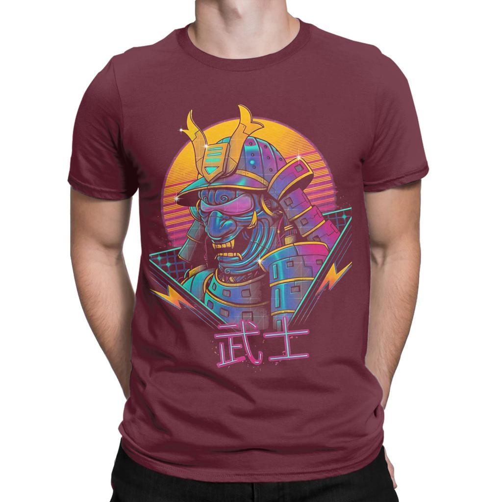 Rad Cyber Samurai Punk Funny Graphic 100 Cotton TShirt Cyber Samurai Punk Tees Tops For Unisex