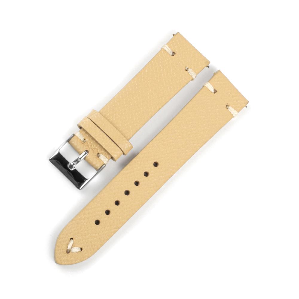 Handmade First Layer Leather Watchband 18mm 19mm 20mm 21mm 22mm Palm Pattern Bracelet Wristband Vintage Watch Straps