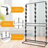 Metal Food Holder Rack With 48 Clamps 3 Layer Design Durable Carbon Steel Storage Unit For Retail Store Household Cooking Area Use