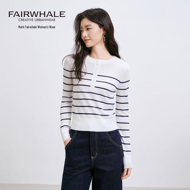 

Mark Fairwhale Women s Color Block Stripe Knit Pullover S