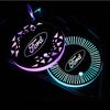 Car Sticker Car LED Coaster Light Water Cup Bottle Holder Mat for Ford Focus 3 MK2 Fiesta MK7 Mondeo Mk4 Fusion Kuga Ranger Acce