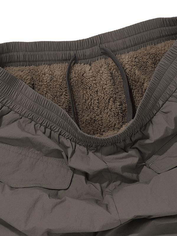 BBC EARTH Fleece Cargo Pants_Dark Ash Grey