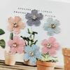 Flower With Rhinestone Applique For Clothes Hat Sewing Patches DIY Headwear Hair Clips Bow Decor Accessories